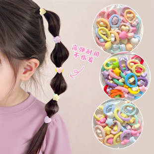 儿童拇指发圈可爱宝宝皮筋小女孩毛巾圈发绳高弹力女童头绳糖果色