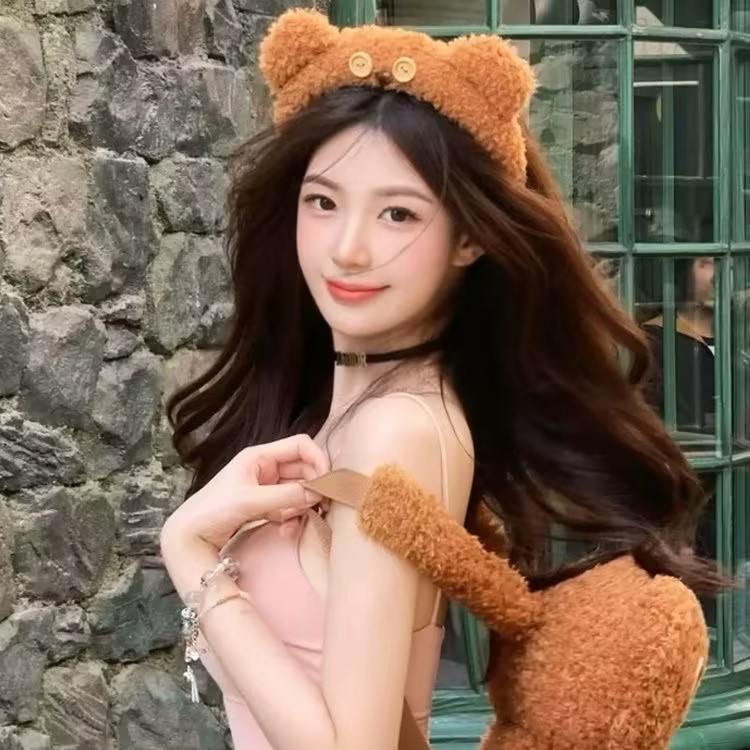 环球影城头饰小熊发箍女日常外戴可爱高颅顶头箍发卡洗脸化妆发饰图片