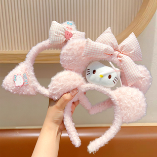 儿童发箍女童不勒头2025新款毛绒洗脸宝宝可爱头箍小女孩公主头饰