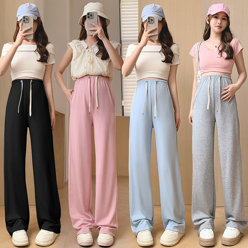 孕妇裤春夏款薄款时尚百搭外穿休闲直筒阔腿裤长裤托腹新款春装