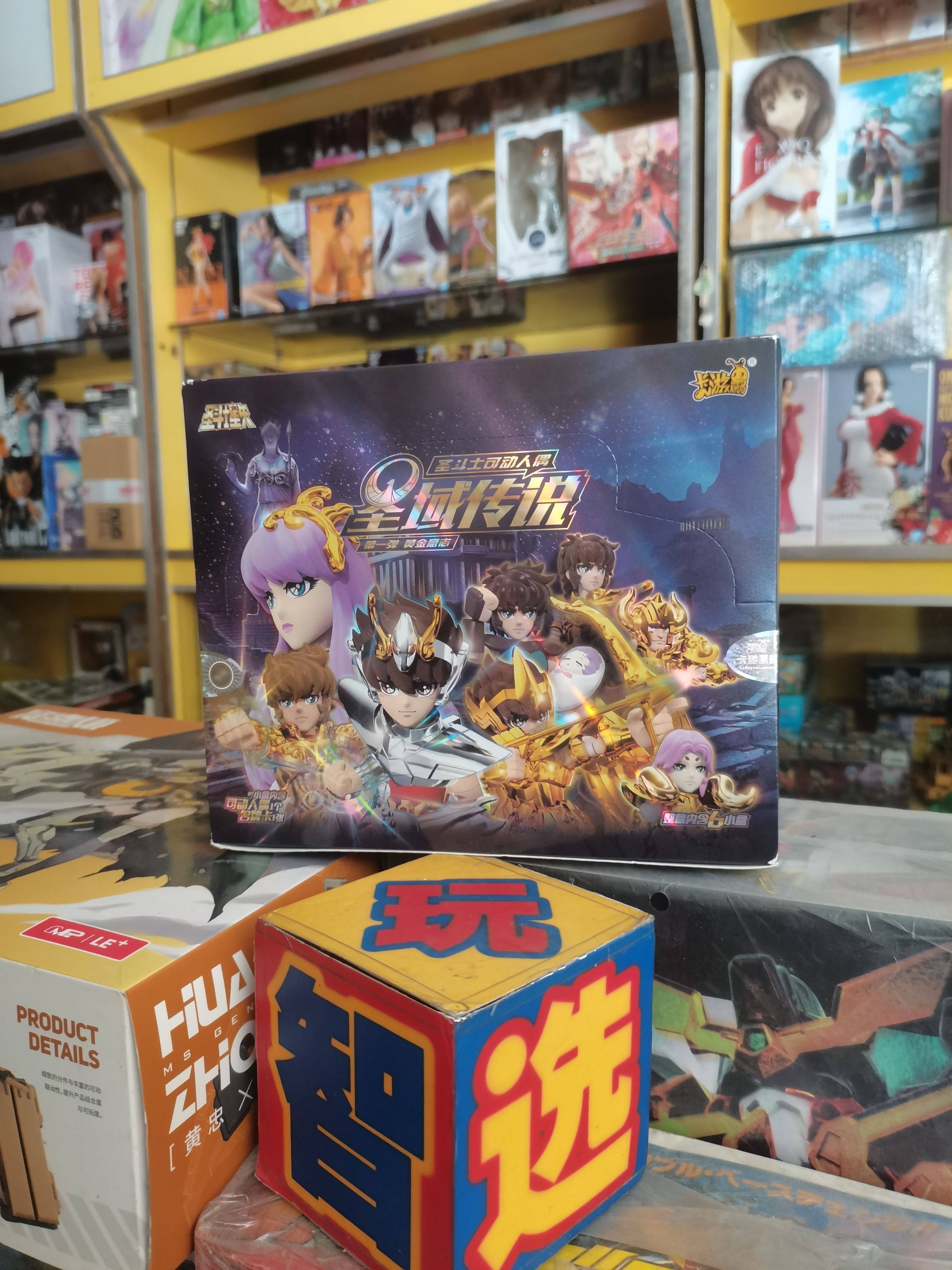 正版卡游圣斗士星矢可动人偶圣域传说第1弹黄金意志雅典娜Q版