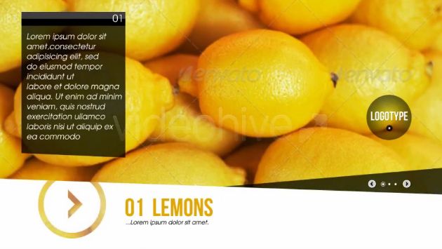 经典大气美食水果蔬菜类动态图文展示电视节目栏目包装AE模板