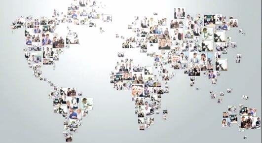 大气科技商务风图片照片墙汇聚LOGO活动标题开场动画片头ae模板