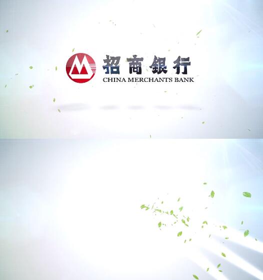 健康绿色树叶绿化环境飞舞叶子揭示出企业logo片头片尾AE模板