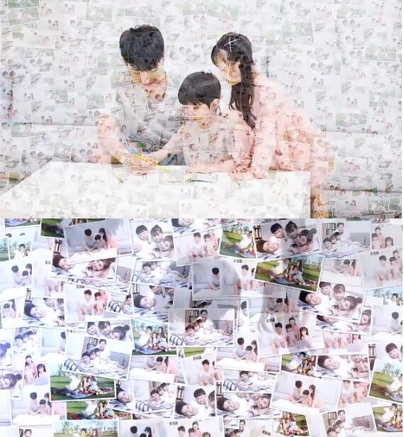 小清新风图片照片墙汇聚logo或者一张主要照片片头片尾动画ae模板