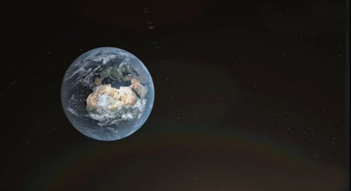 史诗大气宇宙星空地球拉近旋转 立体logo活动标题字幕演绎ae模板