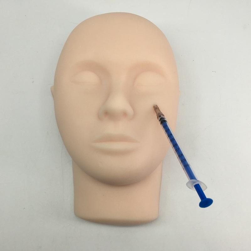 硅胶人头模特(实心全硅胶)脸部缝合模型微整模型