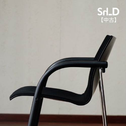 【中古现货】德国Thonet A320黑色餐椅包豪斯简约餐厅装饰氛围