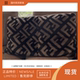 FENDI Dark Black 意大利 487 Taupe 牛皮布艺靠垫抱枕
