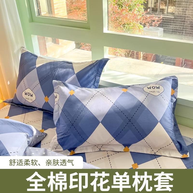 2024新款全棉12868印花单枕套