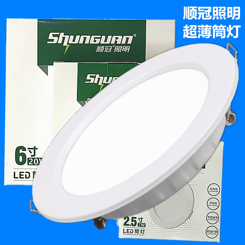 顺冠led客厅走廊卧室圆形天花灯图片