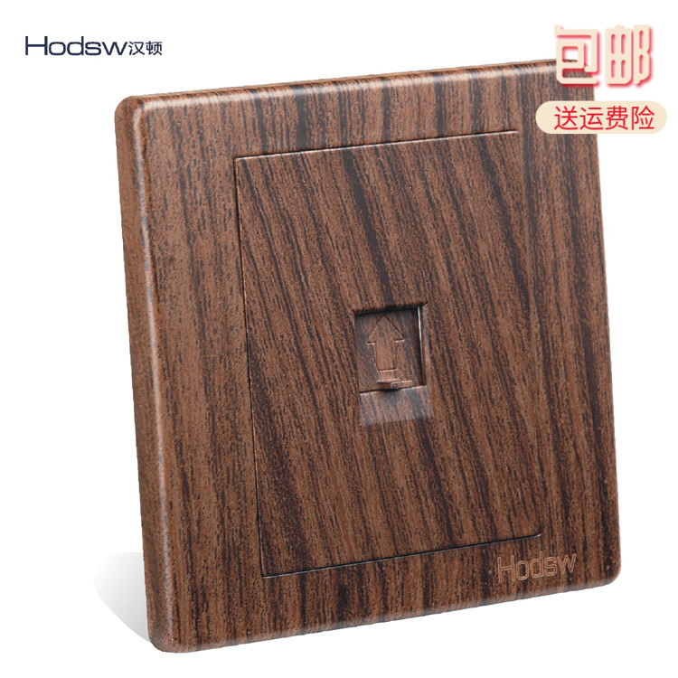HODSWºº¶ÙÕýÆ·BEÄ¾ÎÆÉ«µ¥Áªµç»°²å×ùÃæ°åǽ±Úµç»°Ïß²å×ù86ÐͰµ×°