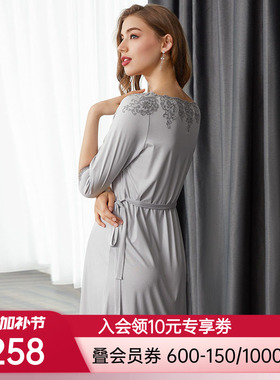 【新品】LACLOVER兰卡文Lovestory系列官方正品中长睡裙LC44SC1