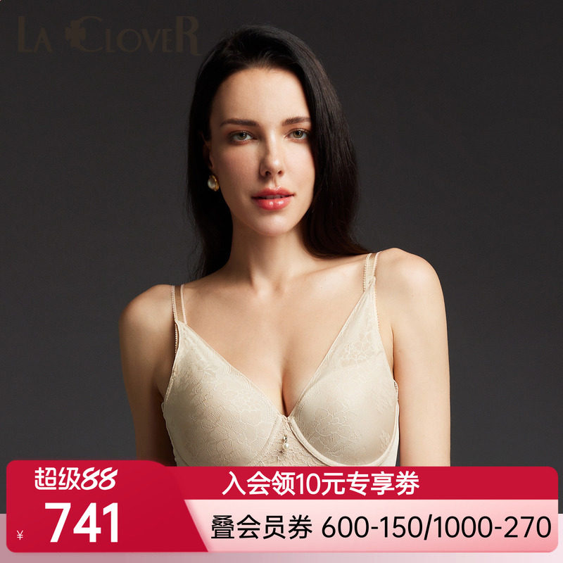 LACLOVER兰卡文寻觅时光系列全罩杯聚拢文胸LC11SY1