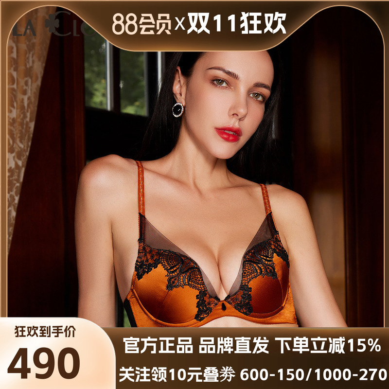 【新品】LACLOVER兰卡文邂逅巴洛克4/4模杯文胸聚拢内衣LC11TU1