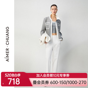 爱慕·CHUANG25春夏觅境2女士休闲易搭外穿铅笔长裤CA821711