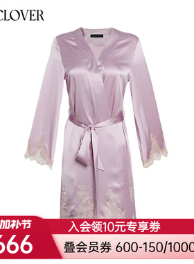 兰卡文挚爱西西里系列短睡袍晨袍女大红色婚礼红品LC48WA1