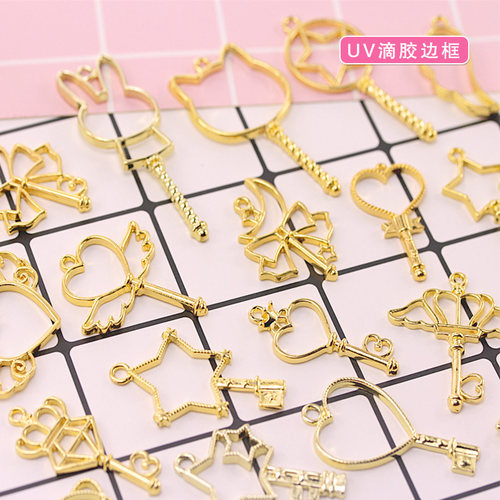 水晶滴胶uv胶金属边框模具