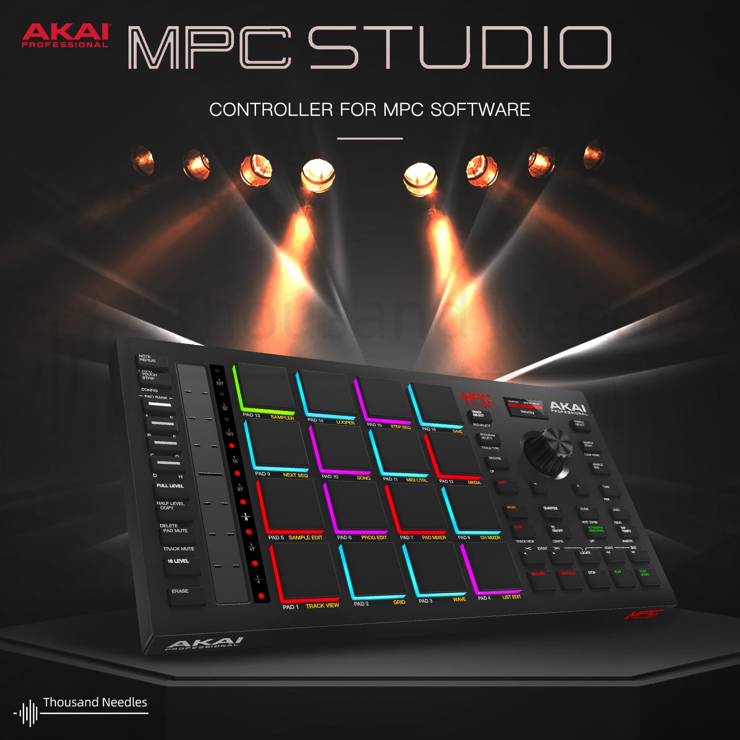 AKAI雅家 MPC STUDIO II 2代 MIDI专业鼓机打击垫控制器-封面