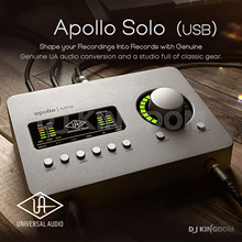 UA Apollo Solo 2进4出USB3.0阿波罗录音声卡雷电3音频接口送插件