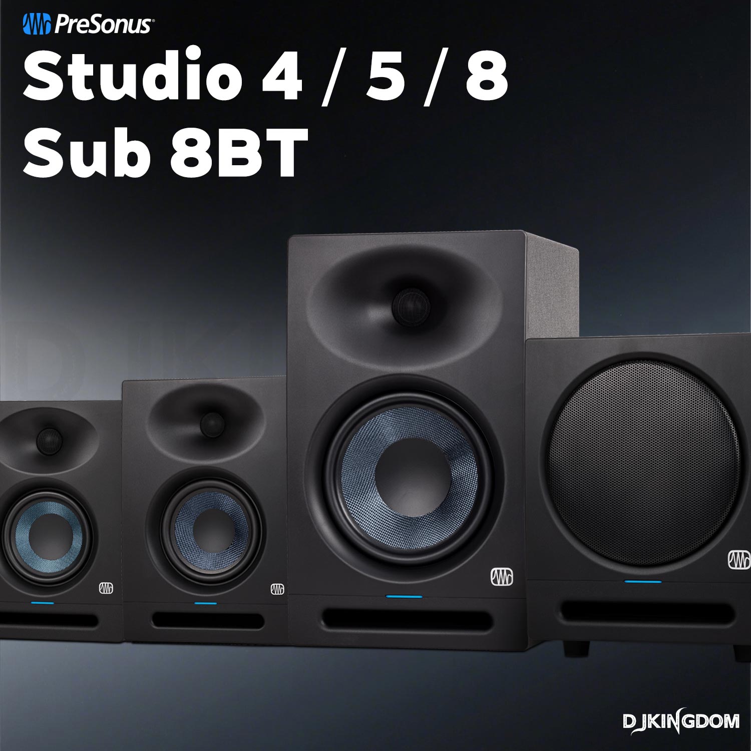 普瑞声纳有桌面源监听音箱