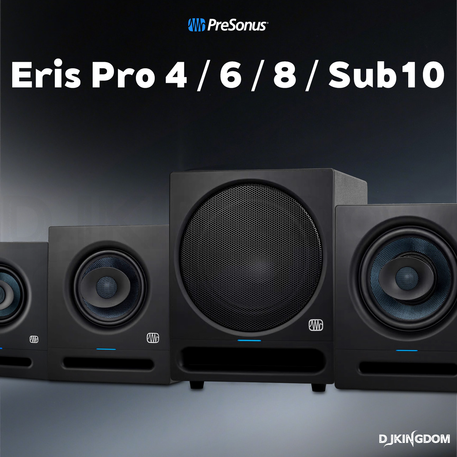 普瑞声纳专业同轴有源监听音箱