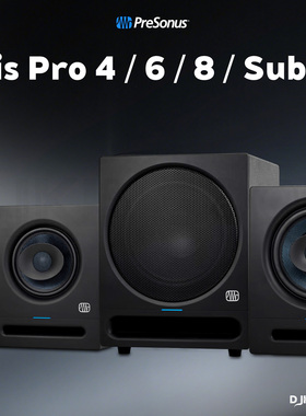 PreSonus普瑞声纳 Eris Pro 4/6/8/Sub10 专业同轴有源监听音箱