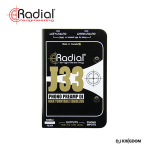 Radial J33 Active Turntable Preamp DI Box唱放有源DI