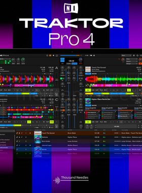 NI Traktor Pro 4 正版专业的四界面DJ软件打碟激活码