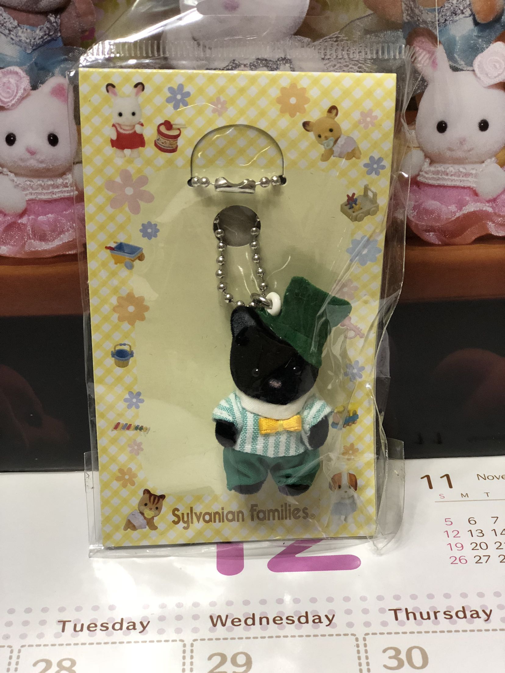 日本原装 Sylvanian Families森林家族黑猫宝宝挂件-封面