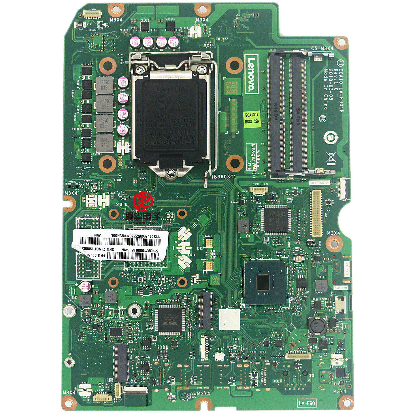 全新联想520-24ICB 22ICB一体机主板01LM435 LA-F901P IB360SC1