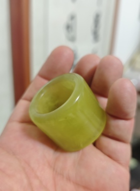 天然岫玉扳指礼品指环