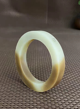 天然和田玉糖青白玉镯子半成品玉石原石山料手镯毛圈微棉热卖T77