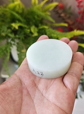 高货和田玉白玉手镯芯牌子吊坠观音佛玉佛电脑雕玉材无裂无棉A23