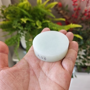 高货和田玉白玉手镯芯牌子吊坠观音佛玉佛电脑雕玉材无裂无棉A23