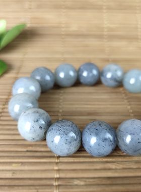 新疆和田玉手链圆珠籽料芝麻