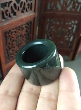 天然a货新疆和田玉素散珠男款