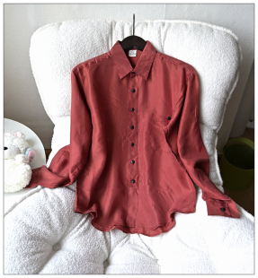 衬衫 小号女装 100%纯真丝长袖 140防晒衣 舒适休闲百搭纯色上 130