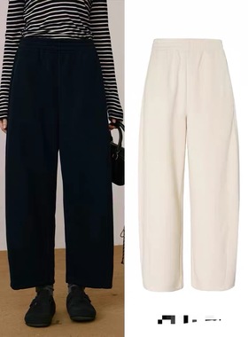 H家瑞dian品牌九分气球裤遮胯松紧腰奶奶裤601