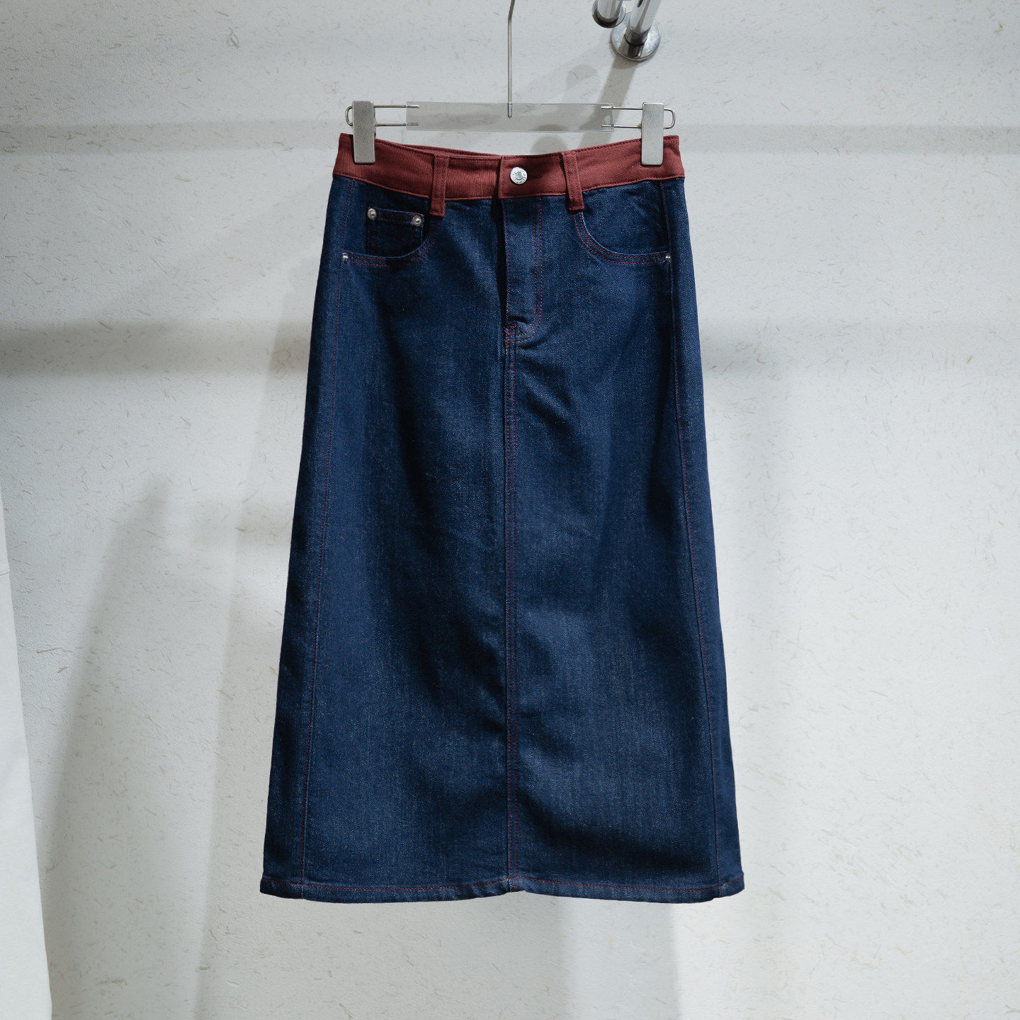 雅家商场同款半身裙春季新品唐嫣同款牛仔半裙直筒女裙J301