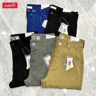 男商务通勤休闲裤 男士 时尚 班尼路纯棉男装 裤 潮搭直筒裤 新款 子 长裤