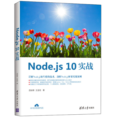 Node.js 10实战 Node.js开发基础知识  Nodejs开发应用书 Node.js原生模块技术详解 Node.js框架实战案例 Nodejs语言开发图书籍