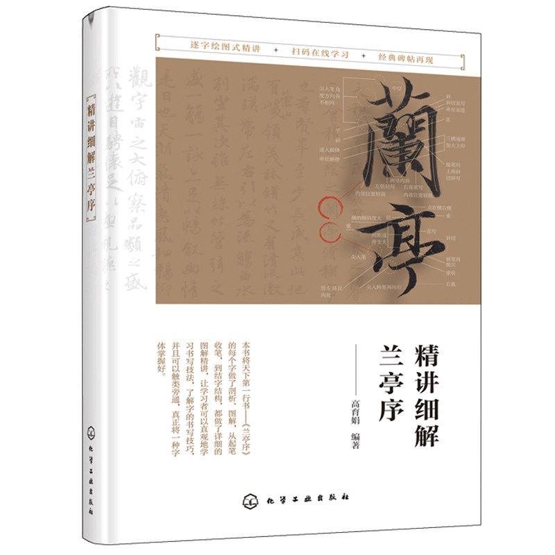 编 逐字绘图式精讲 扫码在线学习书 学临摹 会创作 行书 爱上书法