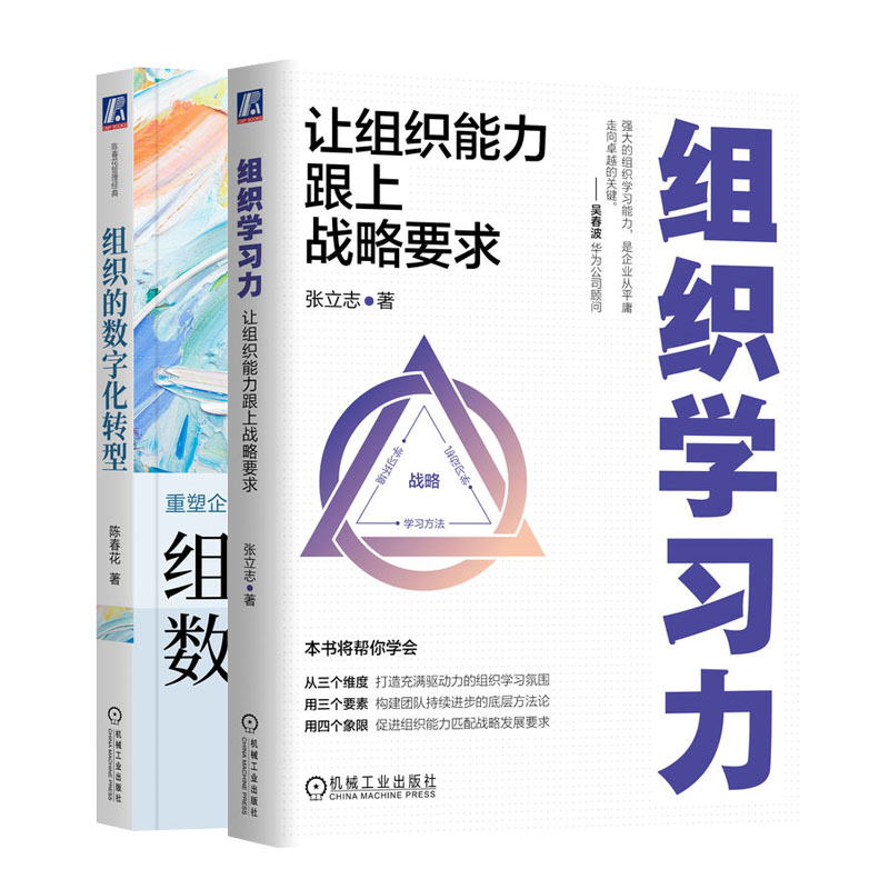 组织学力：让组织跟上战略要求 + 组织的数字化转型书籍