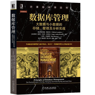 数据库管理 大数据与小数据的存储 管理及分析实战 计算机科学丛书 信息系统或计算机科学专业本科生和研究生入门课程教材书