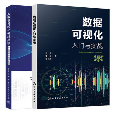 大数据可视化分析建模 是数据分析师 + 数据可视化入门与实战 2本图书籍