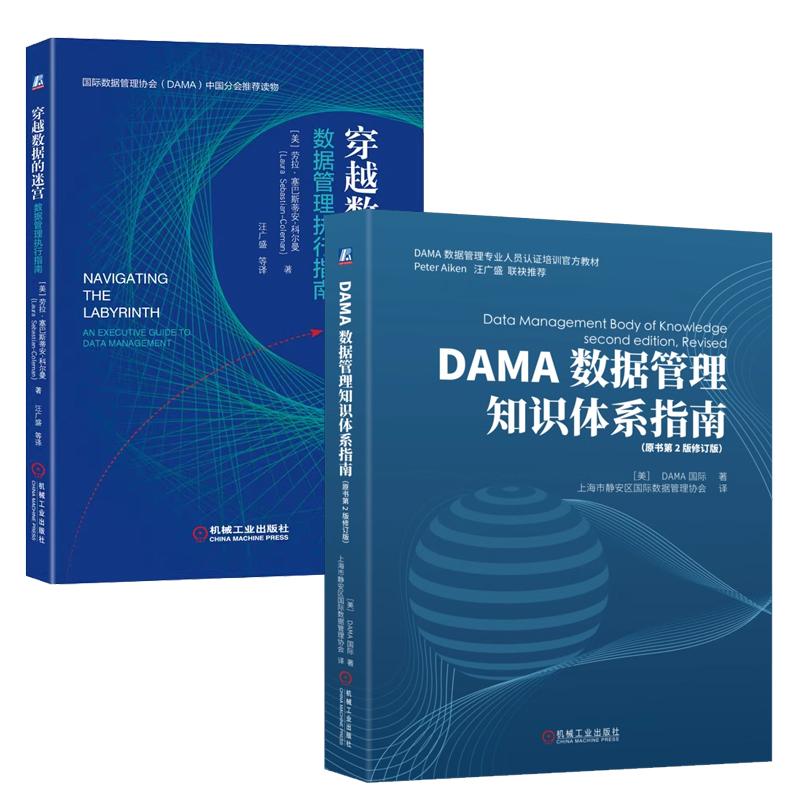 【全2册】DAMA数据管理知识体系指南 原书第2版修订版+穿越数据的迷宫 数据管理执行指南书籍 预售