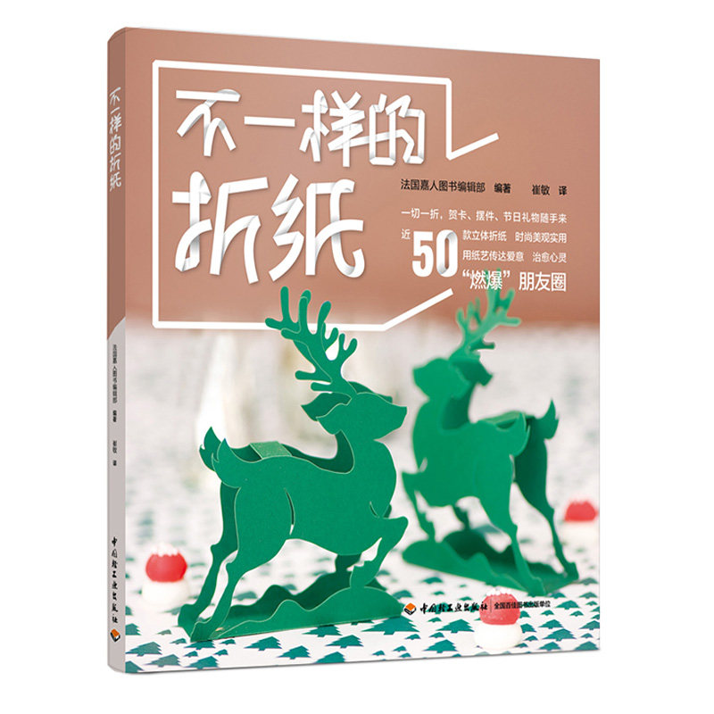 不一样的折纸  动物花卉造型图案大全 圣诞球雪花挂饰餐桌摆件DIY制作教程步骤详解工具书儿童折纸书 手工折纸艺术图书籍