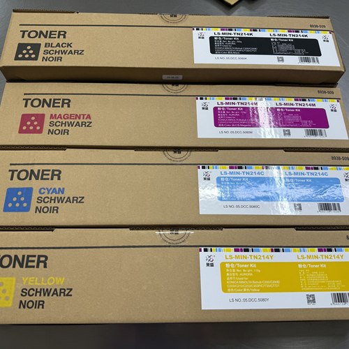 莱盛LS-MIN-TN214K 适用柯尼卡美能达tn214粉盒C200 C200e碳粉C203 C210 C253 C353p墨粉C7720 C7721墨盒CMY