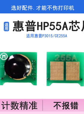英联 适用惠普HP55A硒鼓芯片P3015 p3016 M521dn/dw M525 CE255A 佳能CRG 324 lbp 6750dn 6780x 计数芯片